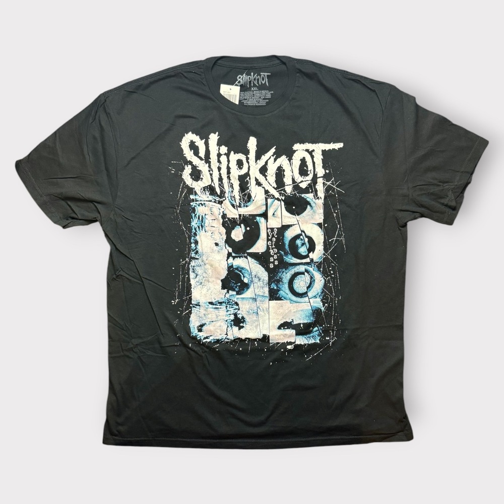 Slipknot Eyeless Graphic T-Shirt Mens XXL Black Cotton Band Tee New 2023